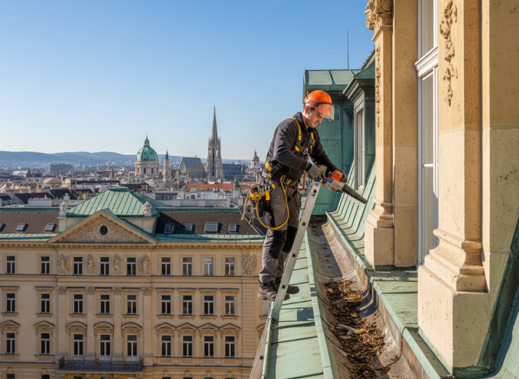 Dachrinnenreinigung Wien